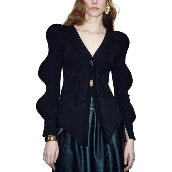 Women's Knit Cardigan Long Sleeve Button Down Casual Outwear Trendy 2025